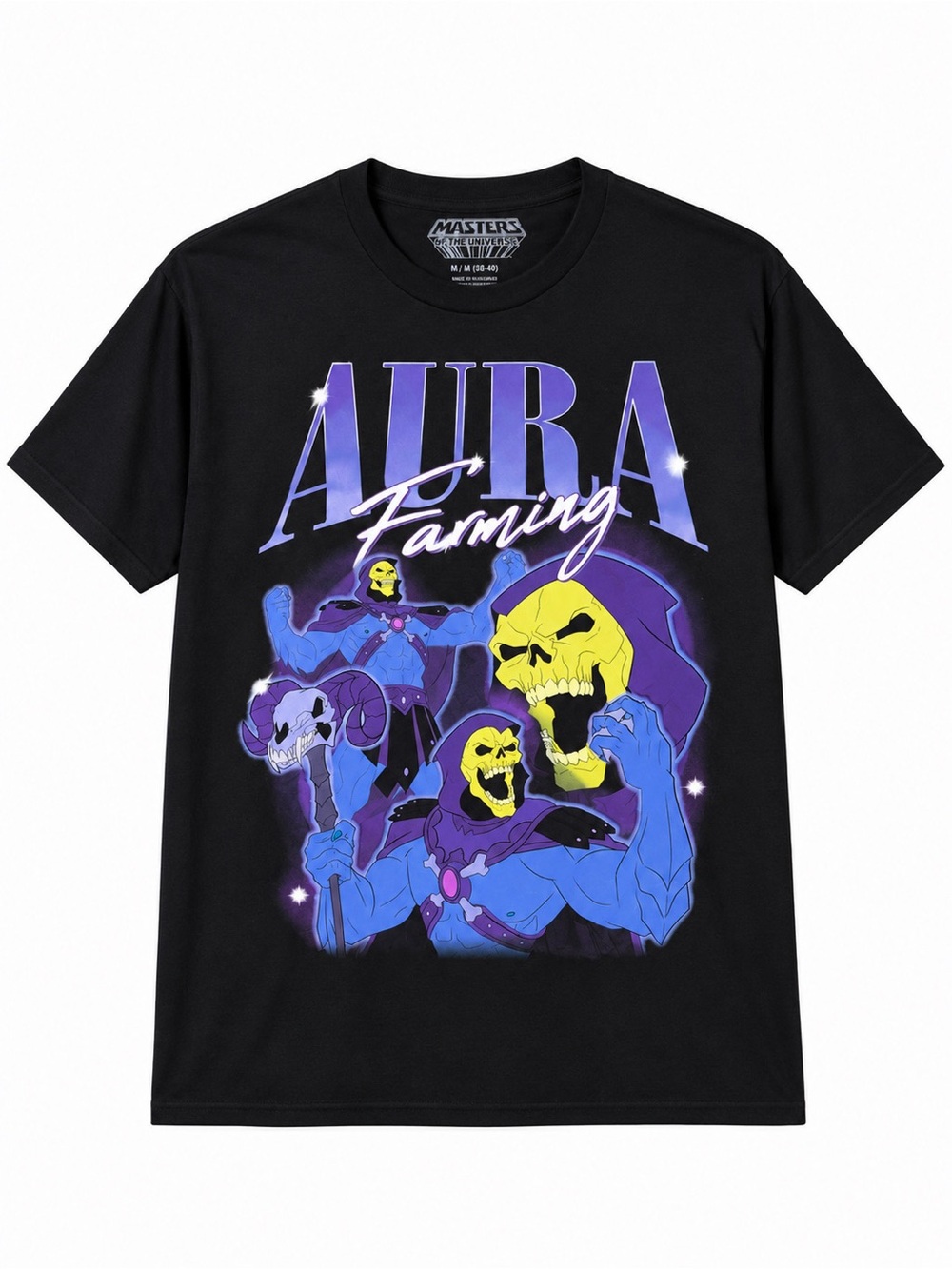 Masters of the Universe Aura Farming Graphic Tee - Black